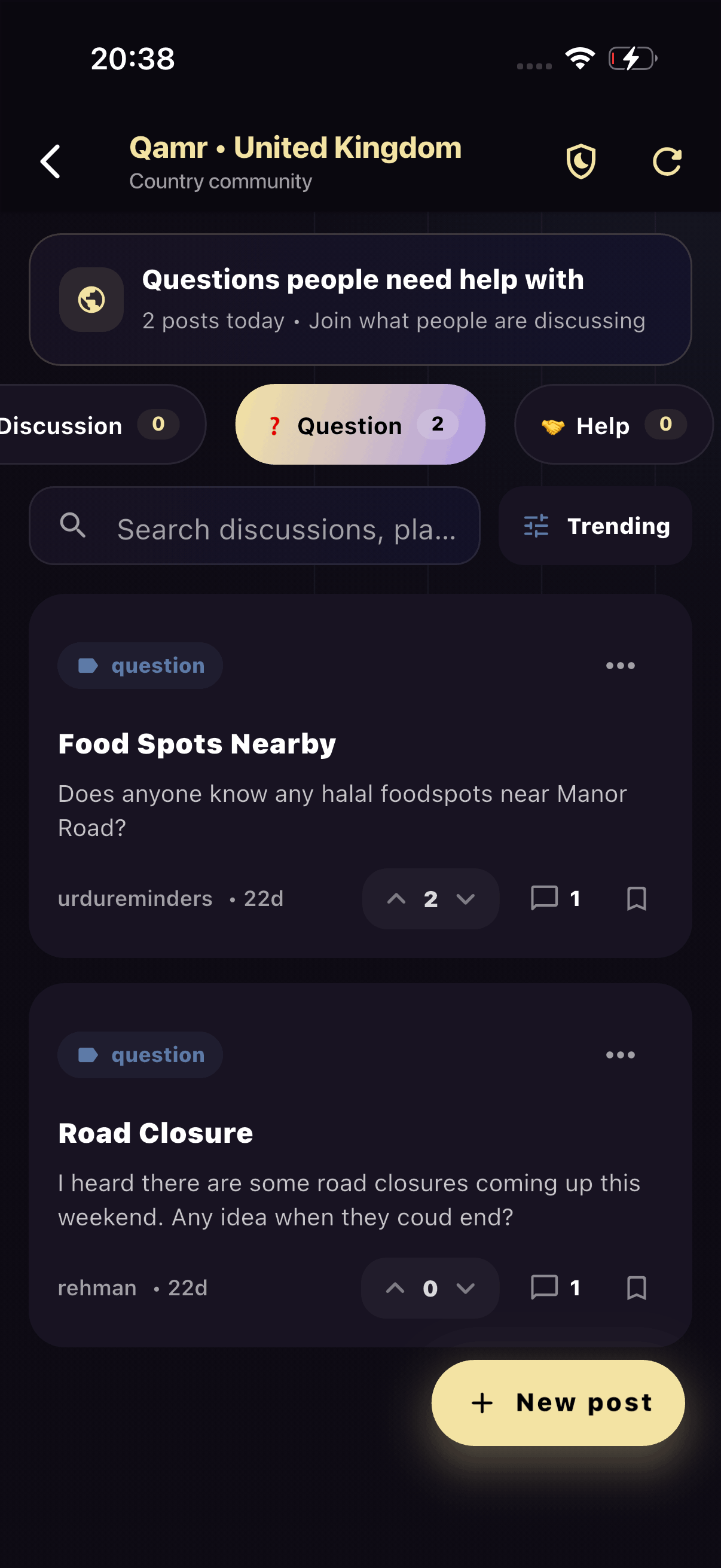 Qamr community forum discussions