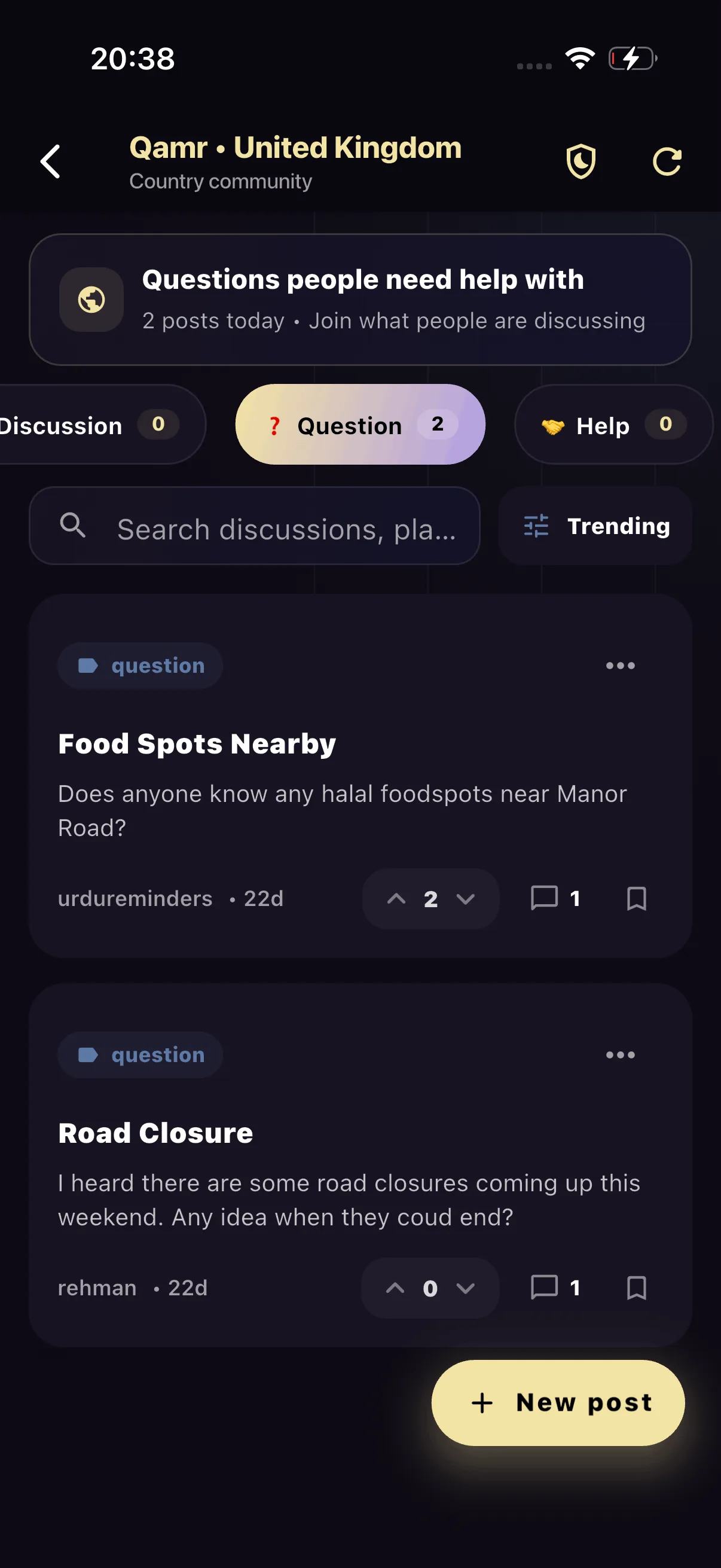 Qamr community forum discussions